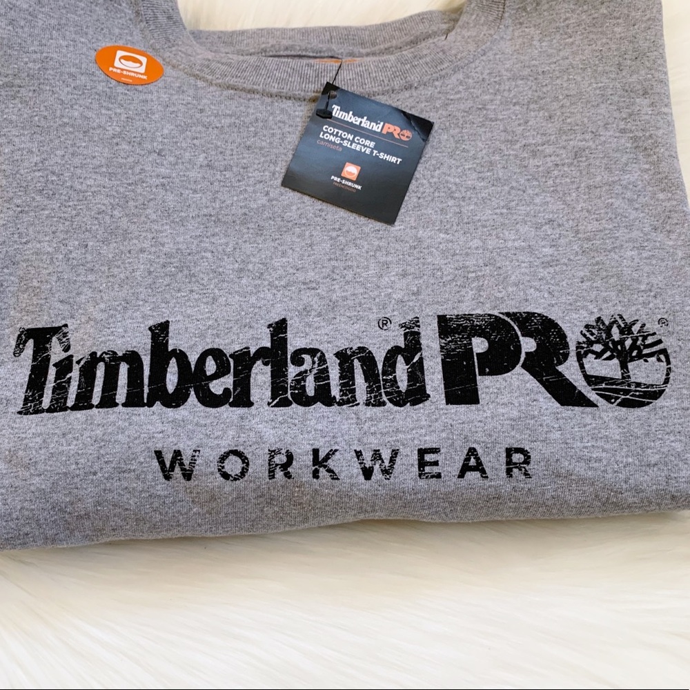 Timberland Pro Grey Long Sleeve T-Shirt - Picture 3 of 6